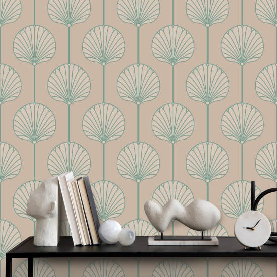 Deco Lily Suuri Vaaleanpunainen hiekkatapetti