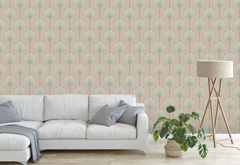 Deco Lily Stor Pink Sand Bakgrund
