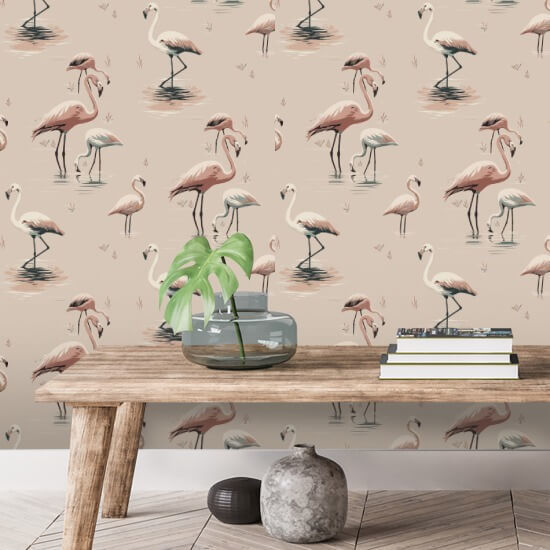 Flamingo Pink Wallpaper