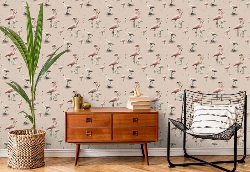 Flamingo Pink Wallpaper