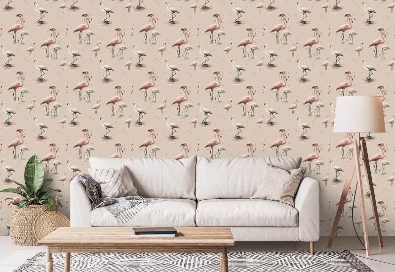 Flamingo Rosa Bakgrunn