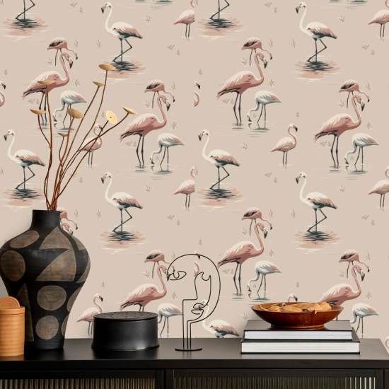 Flamingo vaaleanpunainen taustakuva