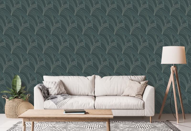 Erva marinha Papel de parede Black Moss