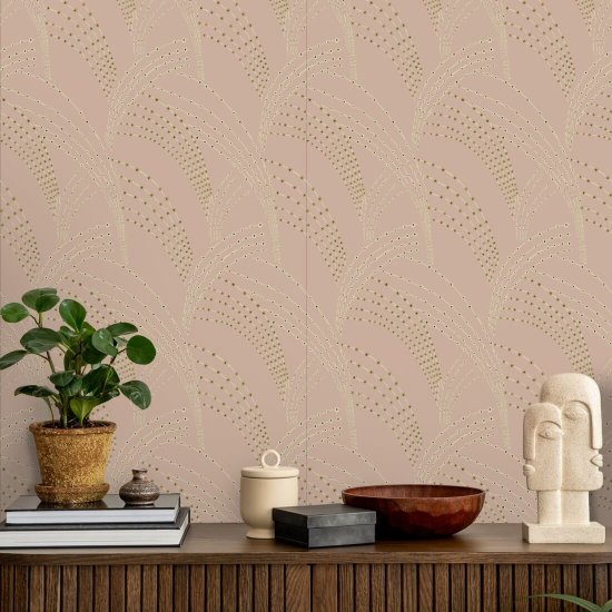 Herbe de mer Papier peint Mauve