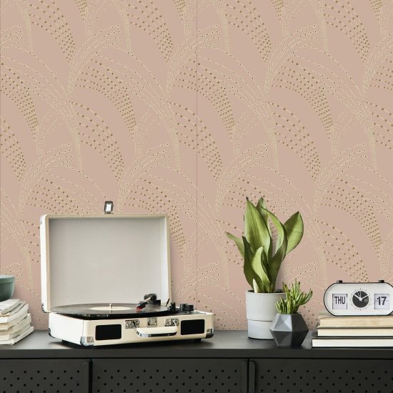 Sea Grass Mauve Wallpaper