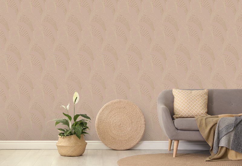 Sea Grass Mauve Wallpaper