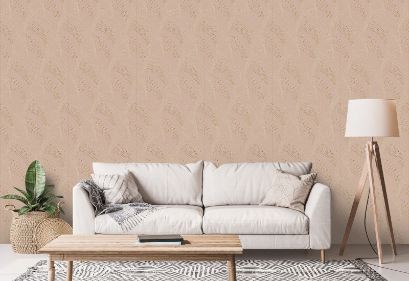 Herbe de mer Papier peint Mauve