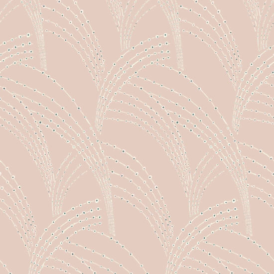 Herbe de mer Papier peint rose