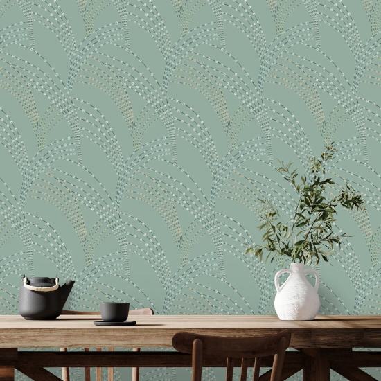 Sea Grass Seafoam Green Wallpaper