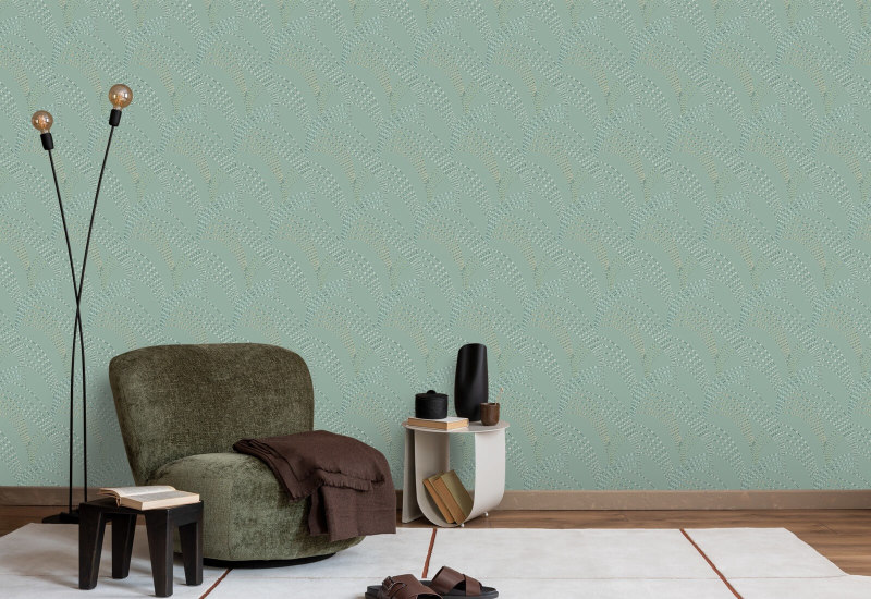 Zeegras Seafoam Green Wallpaper