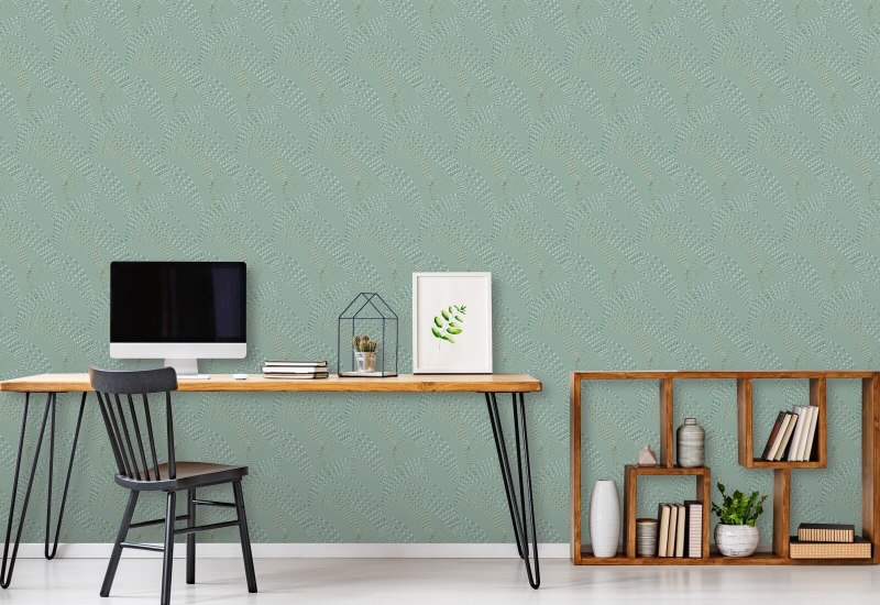 Zeegras Seafoam Green Wallpaper