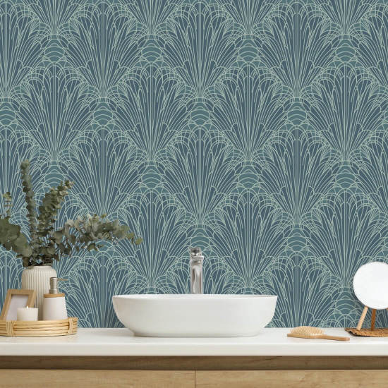 Splash Papier peint bleu