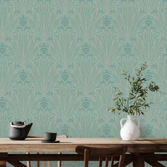 Splash Papier peint Caribbean Green