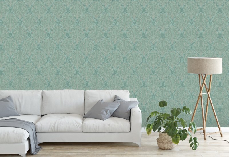 Splash Papier peint Caribbean Green