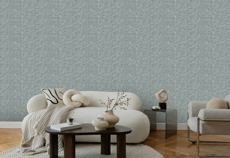 Atomic Weave Blauwgrijs behang