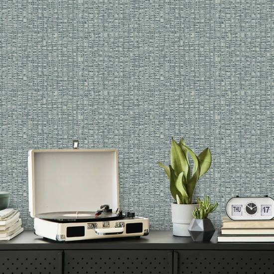 Atomic Weave Blue Gray Wallpaper