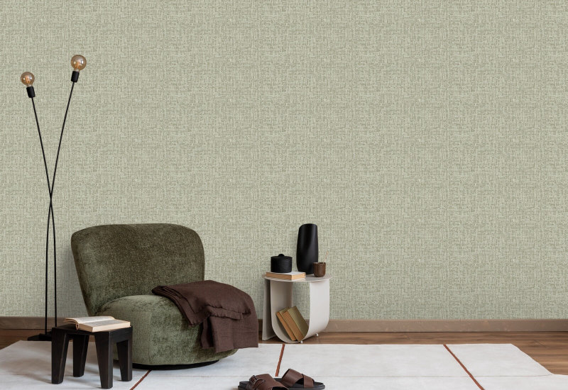 Atomic Weave Pale Green Wallpaper