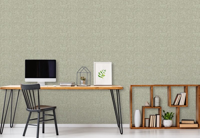 Atomic Weave Pale Green Wallpaper