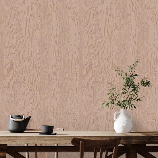 Madeira urbana Papel de parede Clay Brown Wood