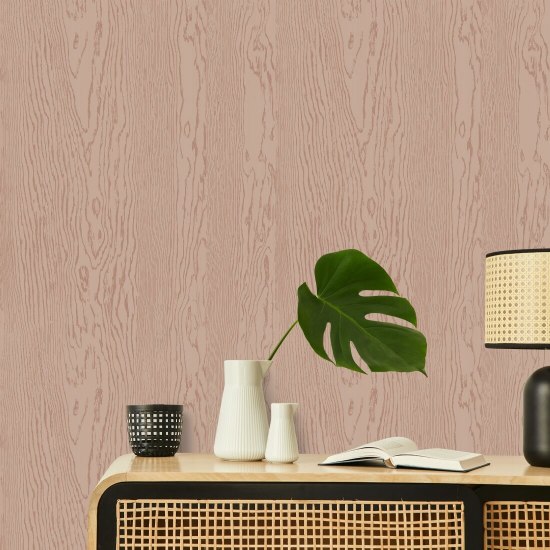 Bois urbain Papier peint en bois Clay Brown