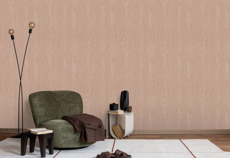 Madera urbana Papel pintado de madera marrón arcilla