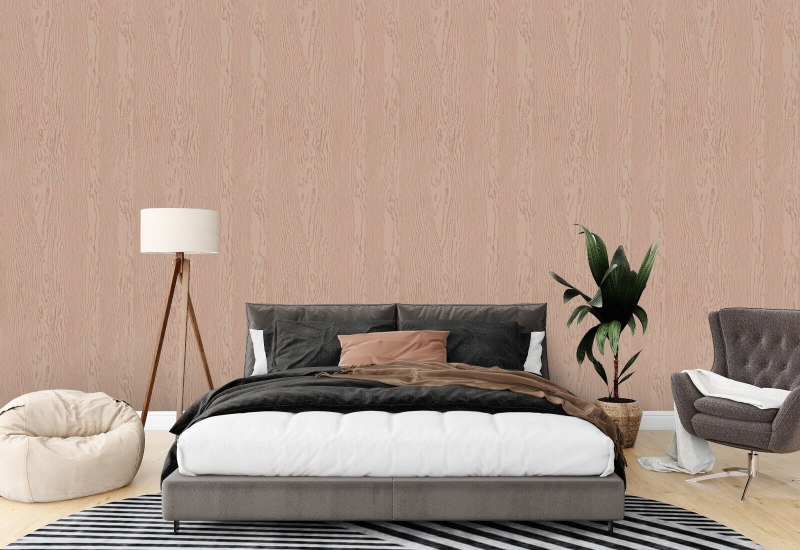 Urban Timber Clay Brown Wood Wallpaper