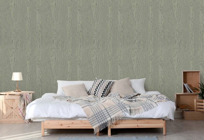 Urban Timber Sage Green Wood Wallpaper