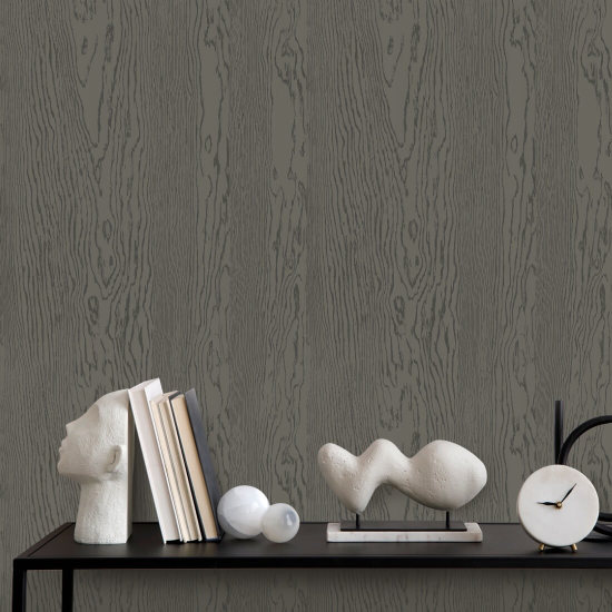 Urban Timber Dark Oak Wood Wallpaper