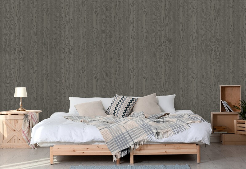 Urban Timber Dark Oak Wood Wallpaper