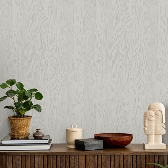 Stedelijk hout Grijs wit houten behang