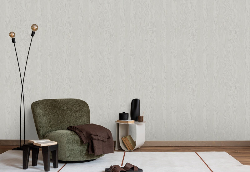 Legname urbano Carta da parati in legno bianco grigio