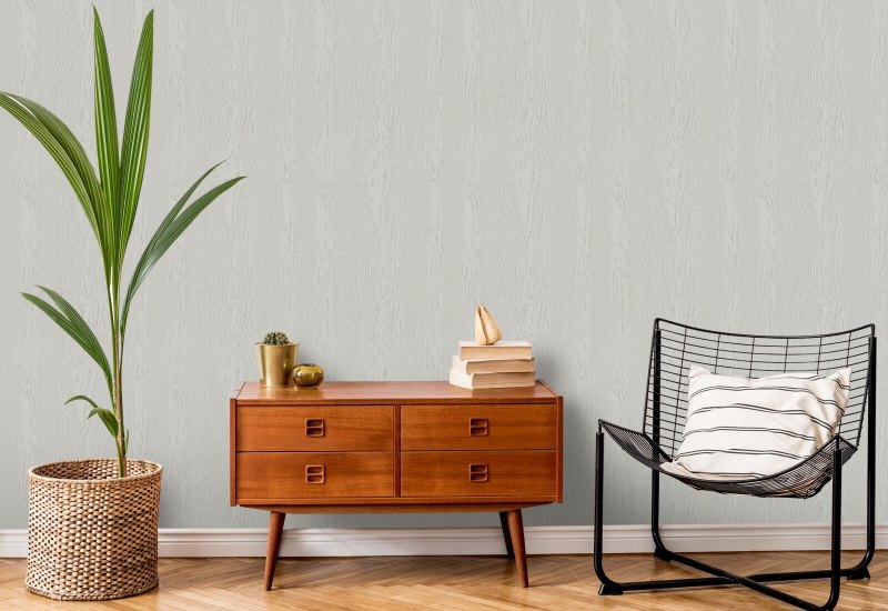 Urbanes Holz Graue weiße Holztapete