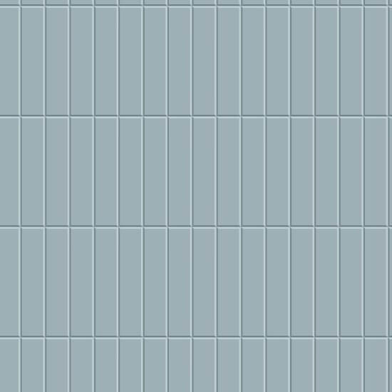 Tall Tiles Blue Glaze Wallpaper