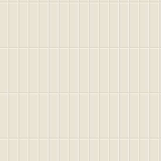 Tall Tiles Linen White Wallpaper