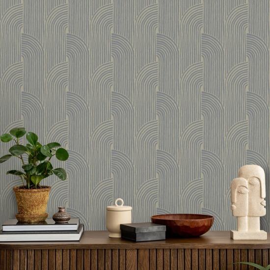 Geweven bogen Loft Stone behang