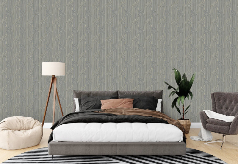 Geweven bogen Loft Stone behang