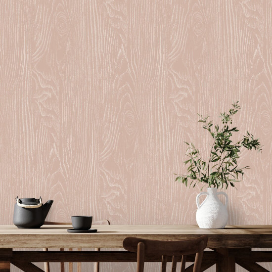 Faux Bois Woodgrain Blush Wood Taustakuva