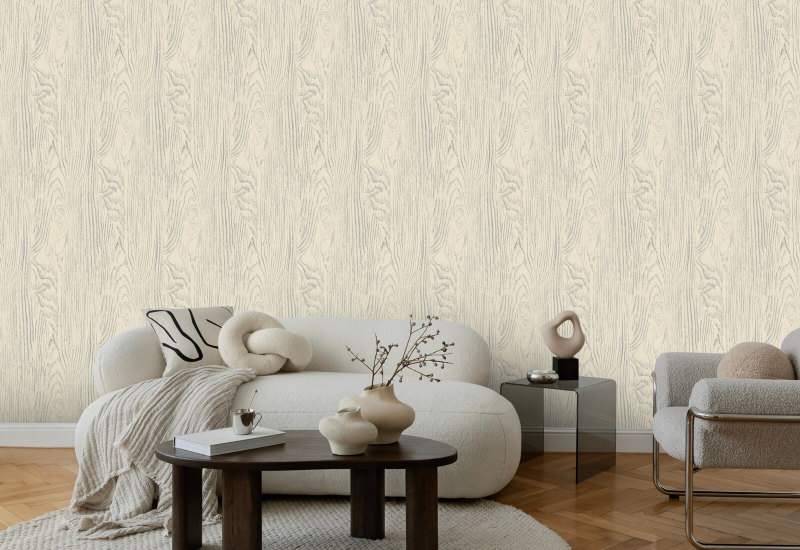 Faux Bois Woodgrain Vaaleanharmaa keltainen puu taustakuva