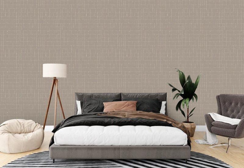 Frakturerat rutnät Earthen Beige Bakgrund
