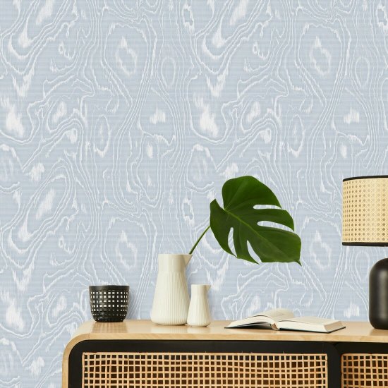 Burlwood Blue Gray Wood Wallpaper