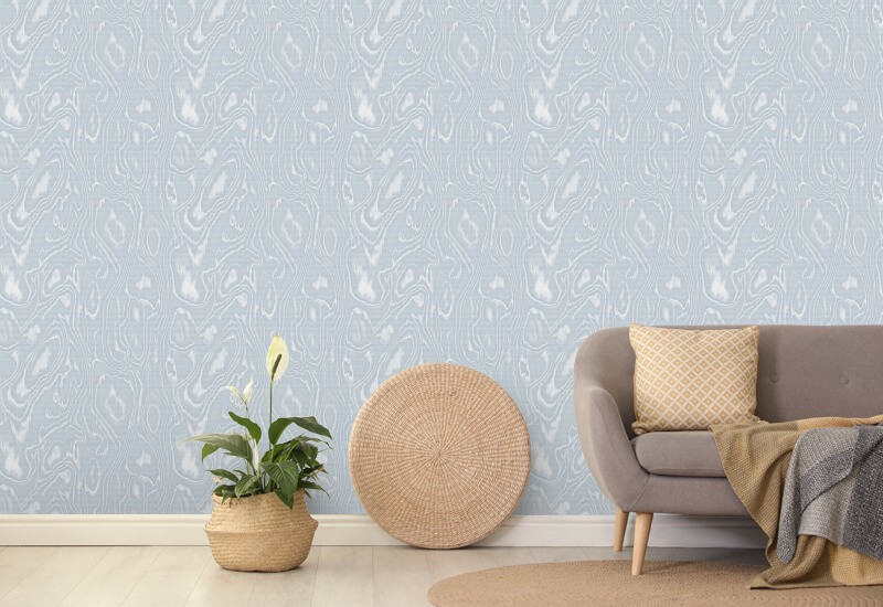 Burlwood Blue Gray Wood Wallpaper