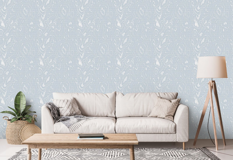Burlwood Blue Gray Wood Wallpaper