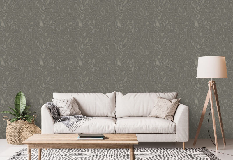 Burlwood Papel de parede de madeira marrom cinza