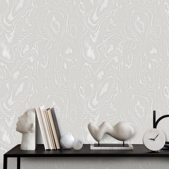 Burlwood Gray White Wood Wallpaper