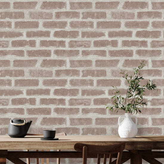 Bucktown Papier peint Faded Clay Brick