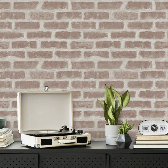 Bucktown Fadet Clay Brick Bakgrunn