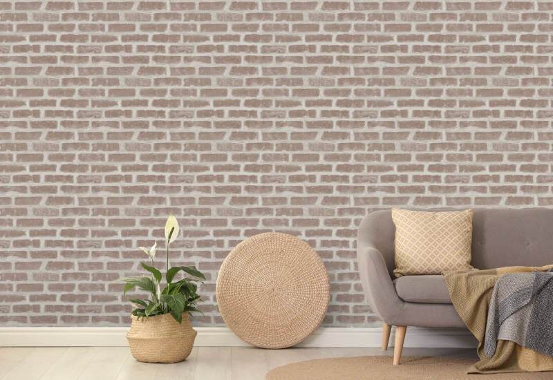 Bucktown Fadet Clay Brick Bakgrunn