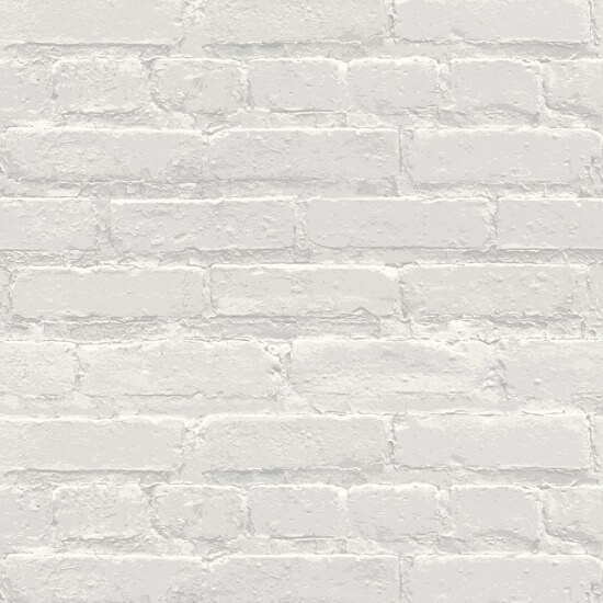 Painted White Brick Wallpaper 