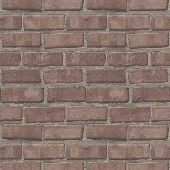 Pulaski Dusty Red Brick Wallpaper