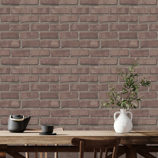 Pulaski Papier peint Dusty Red Brick
